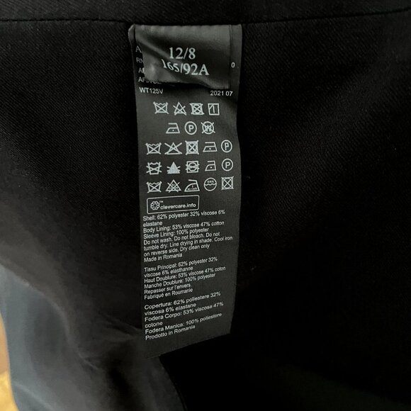 ALLSAINTS Afia Double-breasted Blazer Black - Picture 11 of 12